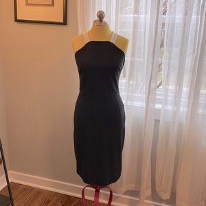 NWT! Black & white mid-length sleeveless dress by TROUVÉ (a Nordstrom brand) szM